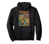 Cadeau Souvenir de Voyage York Angleterre Royaume-Uni Sweat à Capuche