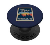 Cadeau Souvenir rétro Asheville, N.C. Blue Ridge Mountains PopSockets PopGrip Adhésif