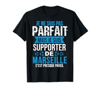Cadeau Supporter Marseille Foot Marseillais Humour Manche mi longue T-Shirt