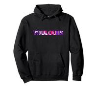 Cadeau supporter Toulouse - Sweatshirt Unisex Adulte Noir TFC - Sweat à Capuche Manche Longue S - Coton/100%