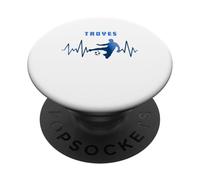 Cadeau Supporter Troyes Foot Troyen PopSockets PopGrip Adhésif