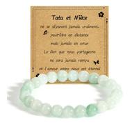 Cadeau Tata Bracelet Femme Pierre Naturelle Original Idee Cadeau Femme Cadeaux Pour Tata Anniversaire Retraite Noel Saint Valentin Fete Des Meres Idées Cadeaux Tatie De Ma Tante De Neveu Nièce