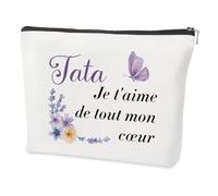 Cadeau Tata Cadeau Fete des Meres Cadeaux Merci Saint Valentin Paques Petits Avent Fete des Meres Original Cadeaux Noel Halloween Anniversaire Original Trousse Maquillage pour Tata