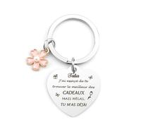 Cadeau Tata Noel Porte Clef Cadeau Pour Tata Cadeaux Tante Tatie Anniversaire Retraite Noël Secret Santa Nouvel an Saint Valentin Fete Des Meres Porte-Clés Tatie Idee Cadeaux Tata Original