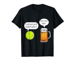 Cadeau Tennis Biere C'est Moi Qu'il Prefere Humour Cadeau T-Shirt