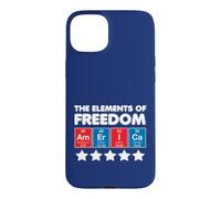 Cadeau « The Elements of Freedom America » 4 Juillet - Blanc Coque pour iPhone 15 Plus