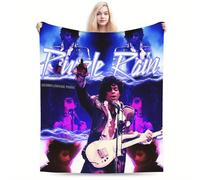 [Cadeau Toutes Saisons Inspiré Du Prince] Couverture En Flanelle Ultra-Douce Inspiree Du Prince - Confortable Et Chaude Pour Le Canape, Le Bureau Et Les Voyages - Couverture Cadeau Poly