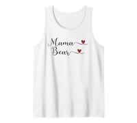 Cadeau typographique Mama Bear Heart Débardeur