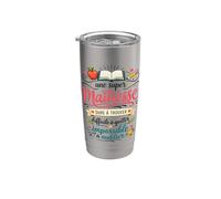 Cadeau une Super Maîtresse École fin d'Année Original Humour Gobelet isotherme en acier inoxydable double paroi