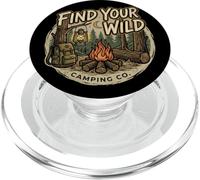 Cadeau Vintage de Camping et d'aventure en Plein air Find Your Wild PopSockets PopGrip pour MagSafe