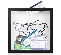 Cadeau Voyage - Boîte À Souvenirs De Voyage 20cm*20cm, Cadeau pour Voyageur, Étagère pour Mémoires Précieuses