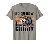 Cadeau Western Country Vintage Cowboy Opossum Go On Now T-Shirt