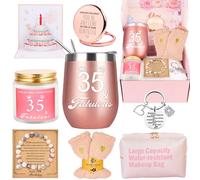 Cadeaux 35e anniversaire pour femme, cadeau d'anniversaire pour 35e anniversaire, boîte cadeau pour les meilleures amies, maman, épouse, fille, sœur, collègue, meilleur ami