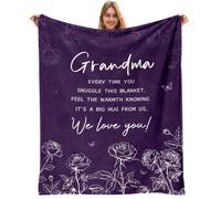 Cadeaux AJIIUSV pour grand-mère, cadeaux pour grand-mère, couverture pour la fête des mères, cadeaux d'anniversaire pour grand-mère, couverture p