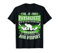 Cadeaux Amusants Pour Les Paysagistes T-Shirt Noir Unisex Casual Classique Petit Size S