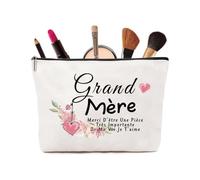 Cadeaux Anniversaire Femme - Petite Trousse de Maquillage avec Design Simple et Texte - Cadeau pour Grand-mère, Trousse Maquillage élégante