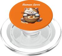 Cadeaux Cat & Ramen Love Noodels Japan PopSockets PopGrip pour MagSafe