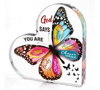 Cadeaux chrétiens pour Femme, Cadeaux d'anniversaire Papillon Inspirants pour Amis, Cadeaux spirituels Religieux pour Elle, Maman, Fille, collègue, sœur, Panneaux décoratifs pour la Maison