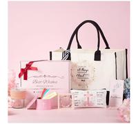 Cadeaux chrétiens pour femme, cadeaux de foi pour femme, coffret cadeau spirituel, sac fourre-tout en toile, trousse de maquillage pour femme, pot avec verset de la Bible (90)
