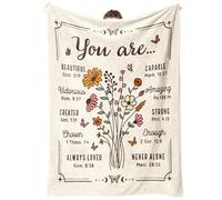 Cadeaux chrétiens pour femme, couverture chrétienne, cadeaux religieux d'anniversaire pour femme, amitié, cadeaux spirituels catholiques inspirants pour meilleure amie, sœur, maman, fille, 127 x 152,4