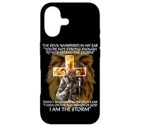 Cadeaux chrétiens The Devil Whispered in My Ear I Am The Storm Coque pour iPhone 17