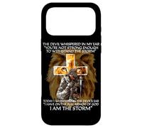 Cadeaux chrétiens The Devil Whispered in My Ear I Am The Storm Coque pour iPhone 17 Pro Max