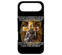 Cadeaux chrétiens The Devil Whispered in My Ear I Am The Storm Coque pour iPhone Air