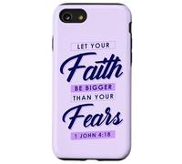 Cadeaux chrétiens verset biblique Let Faith be bigger than Fears Coque pour iPhone SE (2020) / 7 / 8