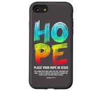Cadeaux chrétiens verset biblique Placez votre espoir en Jésus Coque pour iPhone SE (2020) / 7 / 8