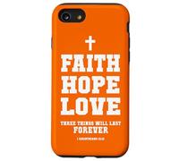 Cadeaux chrétiens verset de la Bible Foi, Espoir et Amour Écritures Coque pour iPhone SE (2020) / 7 / 8