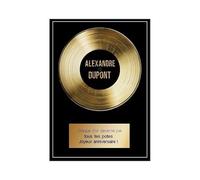CADEAUX.COM - Affiche Disque D’Or Personnalisé Pour Un Alexandre - Personnalisé - Message Personnalisable - Cadeau Anniversaire Alexandre - Cadeau Homme