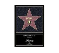 CADEAUX.COM - Affiche Etoile De Star Papa 22 Ans Personnalisé - Message Personnalisable - Cadeau Anniversaire Papa - Cadeau 22 ans - Cadeau Homme Fete des Peres