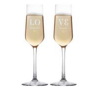 CADEAUX.COM Flûtes à Champagne Personnalisables - Duo Love - Cadeau Couple et Mariage - Saint Valentin