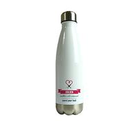 CADEAUX.COM - Gourde Isotherme Infirmière - Gourde Isotherme Personnalisable en INOX - Bouteille Isotherme 500ml avec Bouchon - Cadeau Maitresse d'École - Thermos café - Cadeau Noel