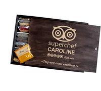 CADEAUX.COM - Grand coffret d'épices gravé Cuisine d'Excellence - 36 épices du monde