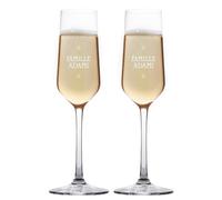 CADEAUX.COM Lot de 2 Flûtes à Champagne Personnalisables - Famille - Cadeau d'anniversaire, Cadeau de Mariage, Cadeaux de Noël