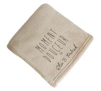 CADEAUX.COM - Maxi Plaid Personnalisé Message - Plaid Canape - Plaid Canape Grande Taille - Plaid canapé Cocooning - Format XXL : 120 cm x 180 cm - Cadeau Maman - Idée Cadeaux Fête des Mères