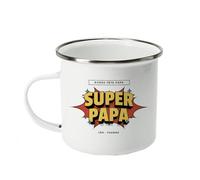 CADEAUX.COM - Mug émaillé Personnalisé Héros de BD - Message Personnalisable - Cadeau Anniversaire Homme Papa Fete des Peres