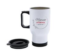CADEAUX.COM - Mug Isotherme Personnalisé - Maman Depuis - Thermos 500ml Personnalisable avec Message - Cadeau Utile - Idée Cadeau Maman - Cadeau Fête des Mères - Idée Cadeau Femme
