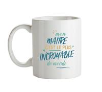 CADEAUX.COM - Mug Maitre le plus... - Cadeau Personnalisable - Mug Céramique - Tasse Classique Personnalisable - Résiste Au Micro Ondes et Lave Vaisselle - Idée Cadeau Original- Cadeau Homme