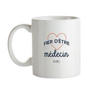 CADEAUX.COM - Mug Personnalisable - Fier d'être Médecin - Mug Céramique - Tasse Classique Personnalisable- Résiste Au Micro Ondes et Lave Vaisselle - Idée Cadeau Original- Cadeau Homme, Femme