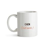 CADEAUX.COM - Mug Personnalisé Caen - Personnalisé Classique - Message Personnalisable - Cadeau Anniversaire Homme Femme - Caen