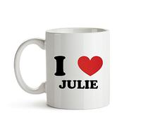 CADEAUX.COM - Mug Personnalisé En Céramique - I Love Prénom ou Message - Résiste Au Micro-ondes Et Lave Vaisselle - Idée Cadeau Personnalisé Avec Prénom ou Message
