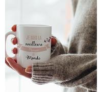 CADEAUX.COM - Mug Personnalisé En Céramique - Je suis la ... du Monde - Résiste Au Micro-ondes Et Lave Vaisselle - Idée Cadeau Personnalisé Avec Prénom et Message