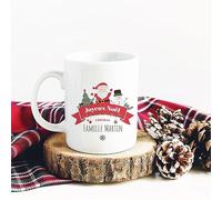 CADEAUX.COM - Mug Personnalisé En Céramique - Joyeux Noël - Résiste Au Micro-ondes Et Lave Vaisselle - Idée Cadeau Personnalisé Avec Prénom et Message