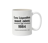 CADEAUX.COM - Mug personnalisé - Les Légendes sont nées en 1984
