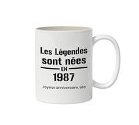 CADEAUX.COM - Mug personnalisé - Les Légendes sont nées en 1987