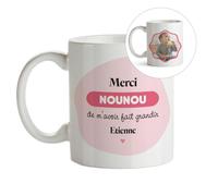 CADEAUX.COM - Mug personnalisé photo - Nounou - Résiste Micro-onde et Lave Vaisselle - Cadeau Nounou Original Personnalisable Photo Message - Cadeau Noel