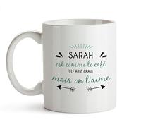 CADEAUX.COM - Mug Personnalisé Pour Une Sarah - Personnalisé Classique - Message Personnalisable - Cadeau Anniversaire Sarah - Cadeau Femme