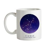 CADEAUX.COM - Mug Personnalisé Vierge Astrologie Constellation - Signe Astologique - Cadeau Anniversaire - Cadeau Femme - Cadeau Homme